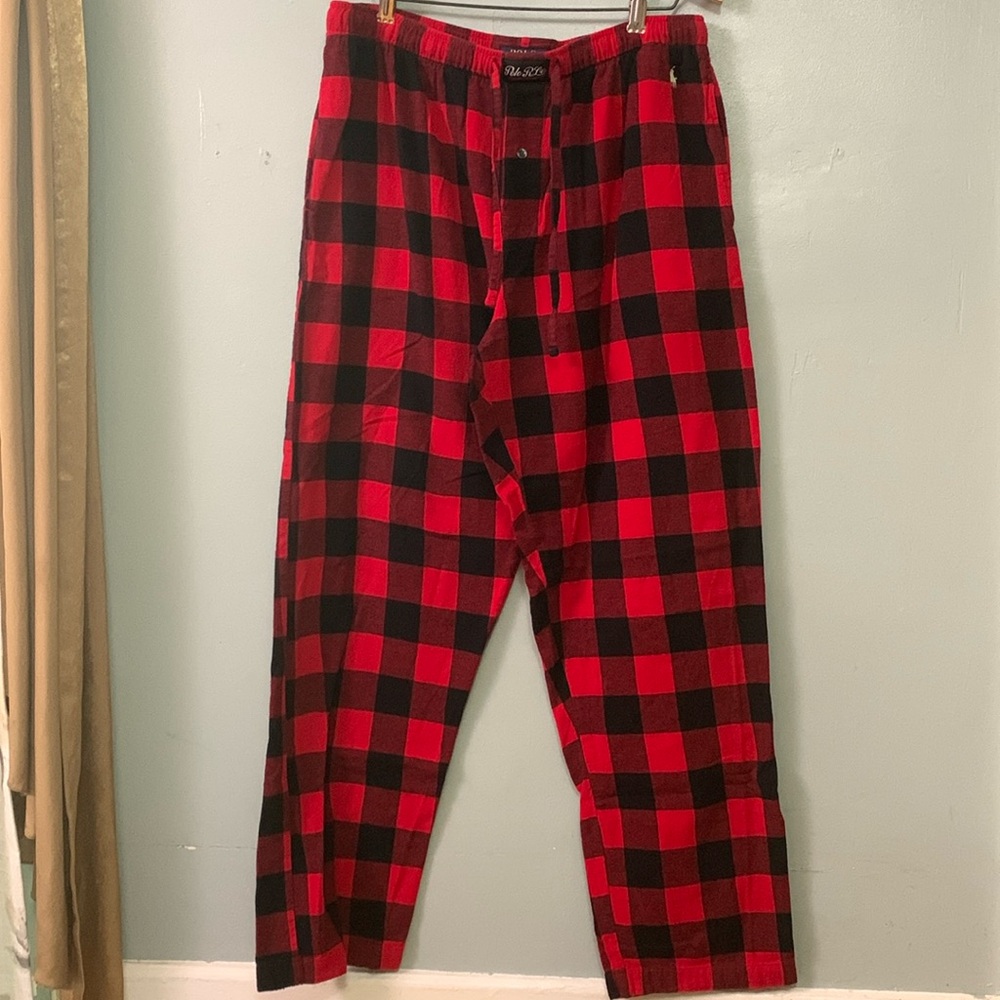 Polo Ralph Lauren Buffalo Check Cotton Pajama Pants size Large